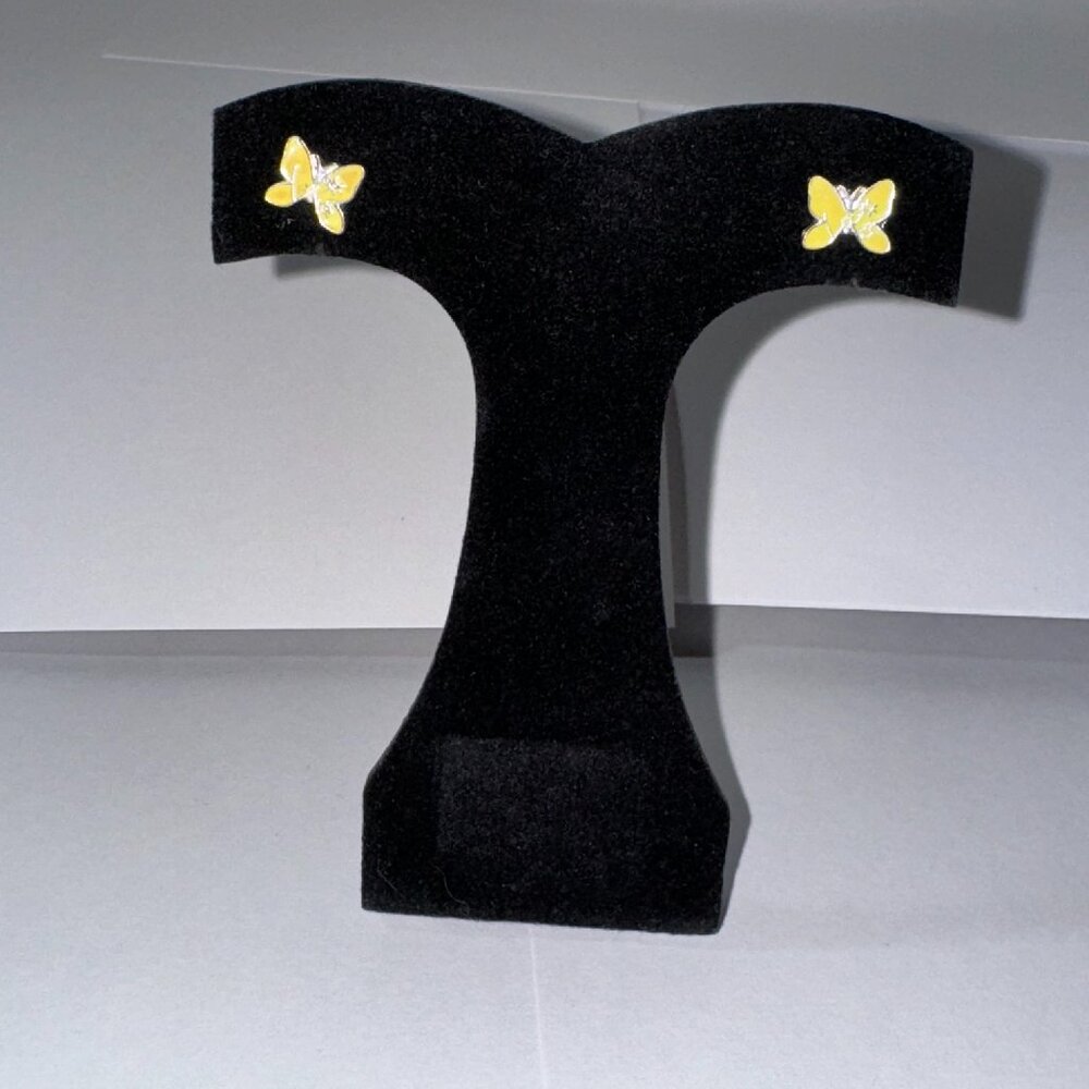 Yellow Butterfly Post Earrings